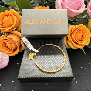💛ALEX AND ANI💛Nugget Beaded Bangle Bracelet in Rafaelian Gold/NWT